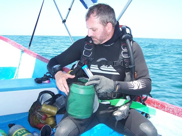Bathymetry and seabed sampling fieldwork in the Gulf of Fonseca, La Unión
